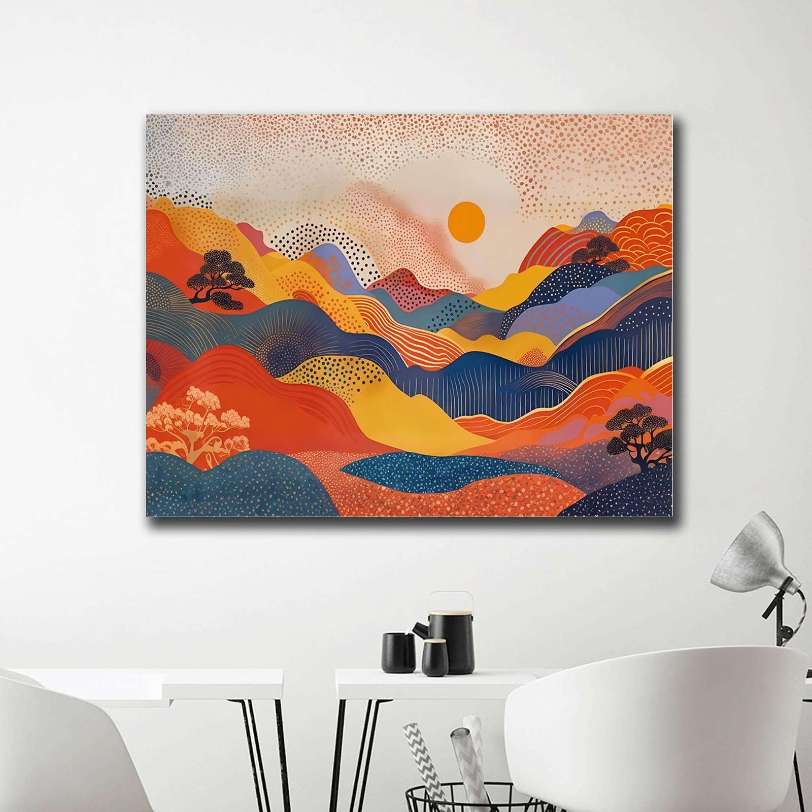 Amazon.com: HSHYXARTYX Poster Wall Art Print Yayoi Kusama Mountain